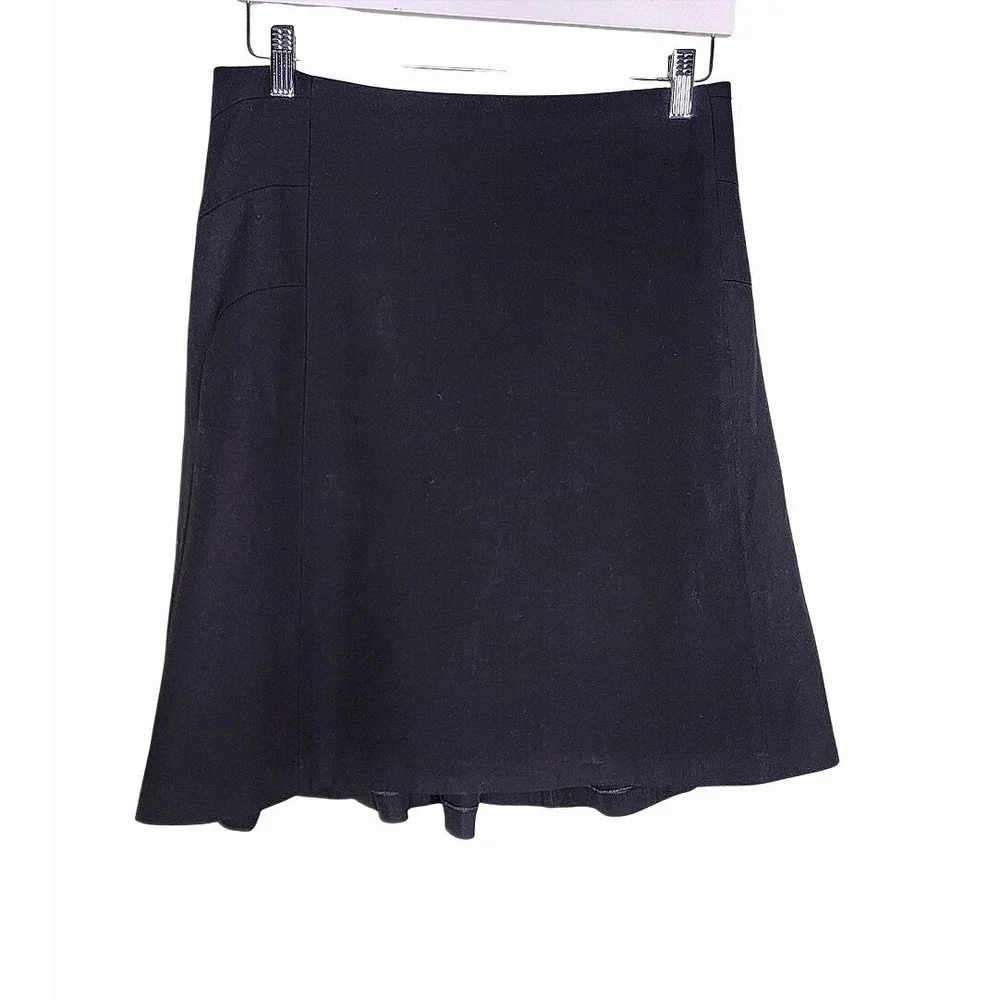 The Limited Flare A-Line Skirt Business Office Classic Work Black‎ 4